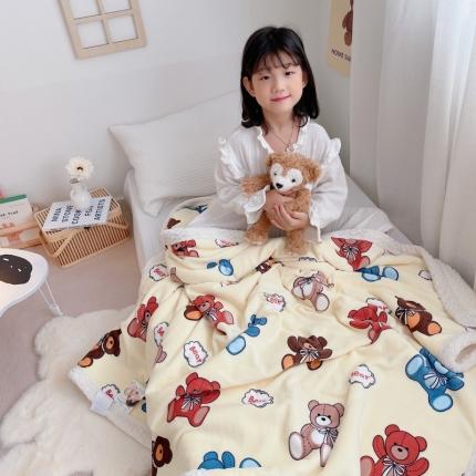 91家纺网 家纺一手货源 找家纺 （总）鱼宝 2021新款牛奶绒+羊羔绒毯被