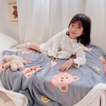 91家纺网 家纺一手货源 找家纺 （总）鱼宝 2021新款牛奶绒+羊羔绒毯被