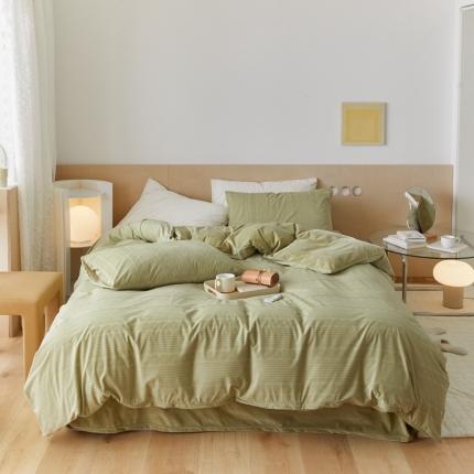 91家纺网 家纺一手货源 找家纺 （总）梦享生活家居 2021新款麻花丽丝绒四件套