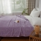 91家纺网 家纺一手货源 找家纺 曼维尔家纺2021新款同色水晶绒包边毛毯午睡毯双面毯子 浅紫