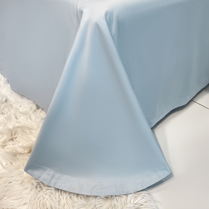 91家纺网 家纺一手货源 找家纺 品家居 2021新款180S全棉澳棉刺绣四件套 艾妮尔-蓝