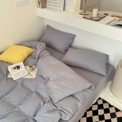 91家纺网 家纺一手货源 找家纺 （总）梦享生活 2021新款华夫格水洗棉四件套