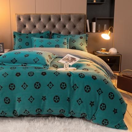 91家纺网 家纺一手货源 找家纺 （总）上尚居 2022新款加厚保暖牛奶绒四件套