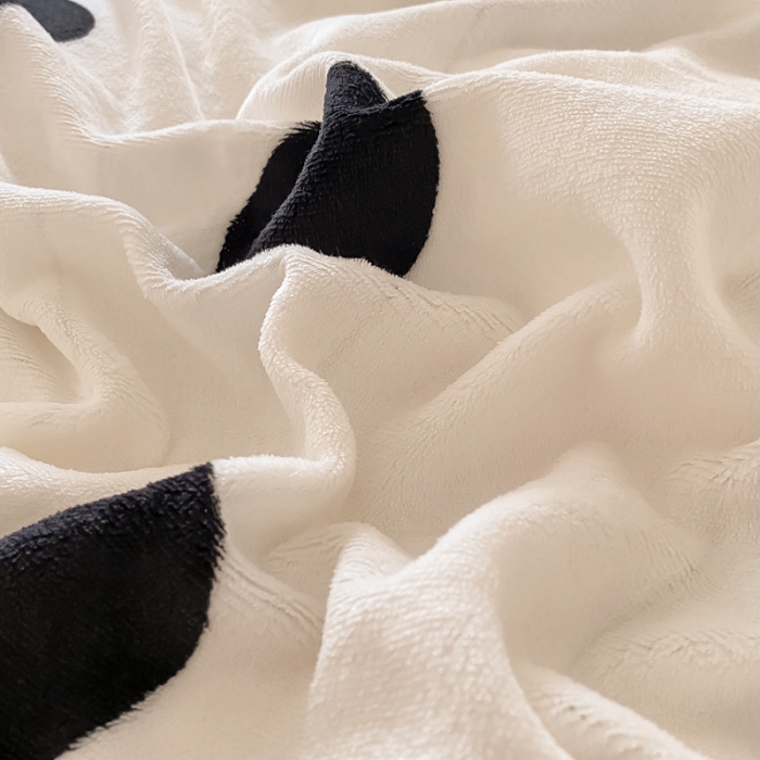 91家纺网 家纺一手货源 找家纺 上尚居 2022新款加厚保暖牛奶绒四件套 甜蜜波点