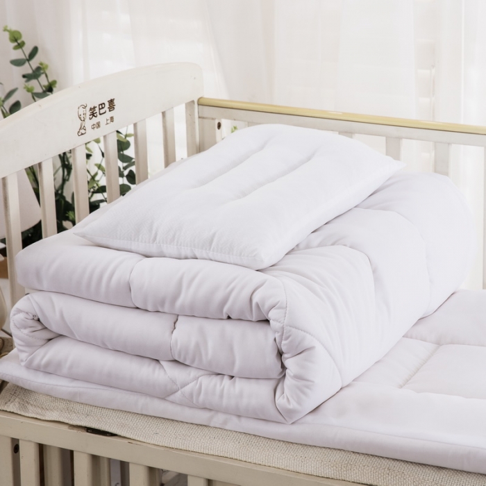 91家纺网 家纺一手货源 找家纺 （总）乐秀家纺2021新款幼儿园专用被芯三件套-棉花包布被芯