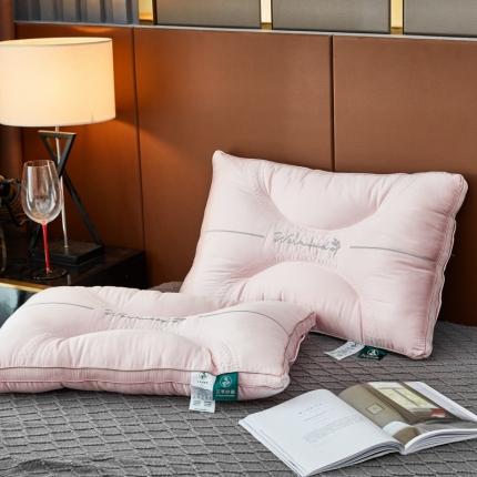 棋森枕芯2021新艾草助眠枕芯枕头一只装直播供货粉色立体绣花