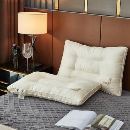 棋森枕芯 2021新款板蓝根防感枕芯枕头低枕一只装直播供货 米白-低枕