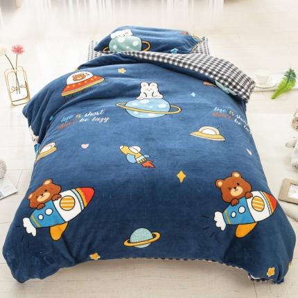 91家纺网 家纺一手货源 找家纺 （总）乐秀家纺 2023新款牛奶绒幼儿园被子六套件