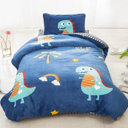 91家纺网 家纺一手货源 找家纺 （总）乐秀家纺 2023新款牛奶绒幼儿园被子六套件