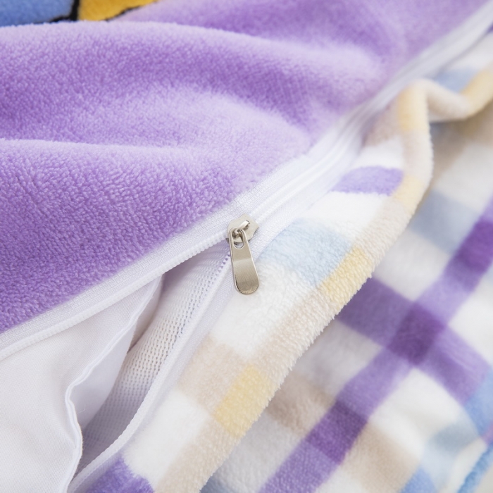 91家纺网 家纺一手货源 找家纺 乐秀家纺 2023新款牛奶绒幼儿园被子六套件 快乐童年