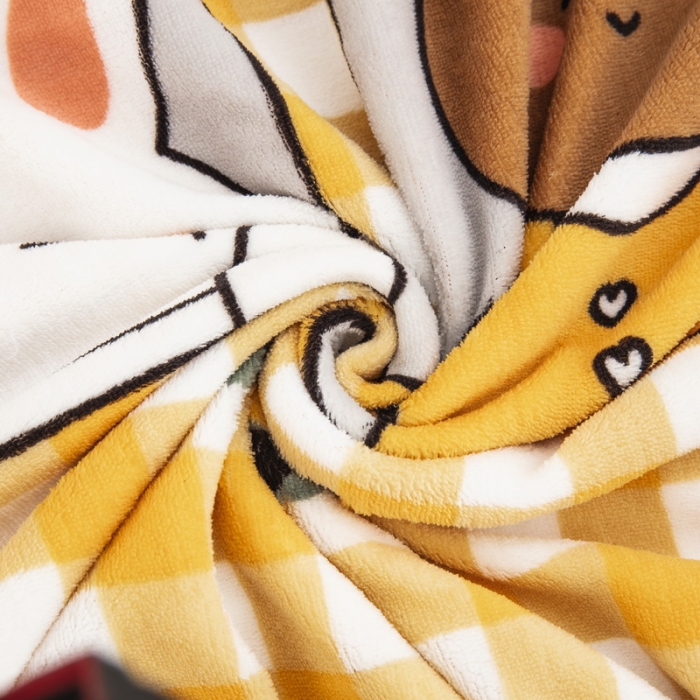 91家纺网 家纺一手货源 找家纺 乐秀家纺 2023新款牛奶绒幼儿园被子六套件 快乐一天