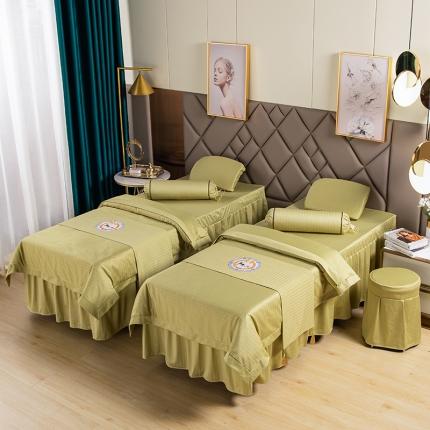 不打烊家纺 2021新款焕彩尼美容床罩-时尚之约 果绿