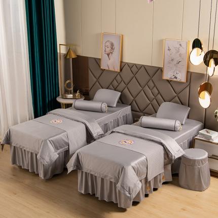 不打烊家纺 2021新款焕彩尼美容床罩-时尚之约 灰色