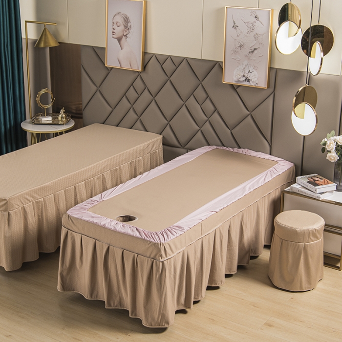 91家纺网 家纺一手货源 找家纺 不打烊家纺 2021新款焕彩尼美容床罩-时尚之约 驼