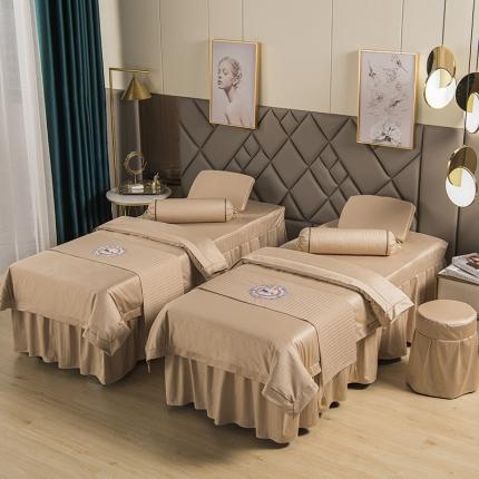 不打烊家纺 2021新款焕彩尼美容床罩-时尚之约 驼