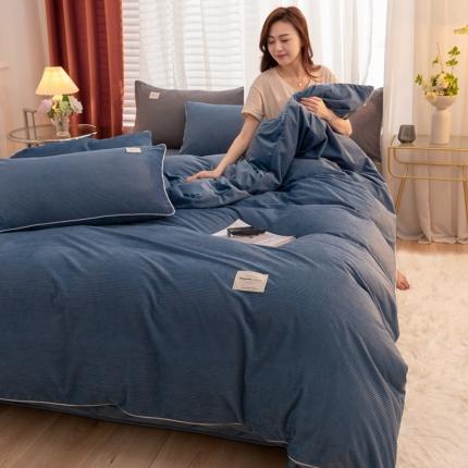 91家纺网 家纺一手货源 找家纺 （总）秀色新款婴儿绒四件套冬季牛奶绒加绒双面绒被套丝诺四件套