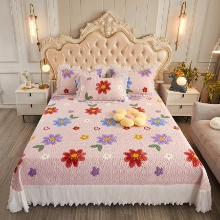 91家纺网 家纺一手货源 找家纺 （总）宜凡 2021新款牛奶绒小清新三件套