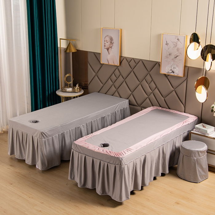 91家纺网 家纺一手货源 找家纺 不打烊家纺 2021新款焕彩尼美容床罩-银杏花开 灰色