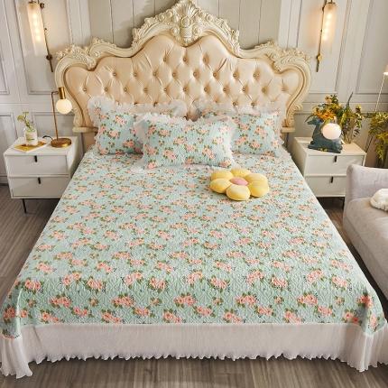 宜凡 2023新款全棉印花床盖三件套 秘密花园