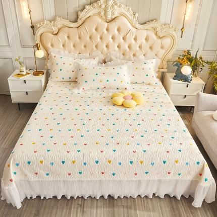 宜凡 2023新款全棉印花床盖三件套 童年游戏