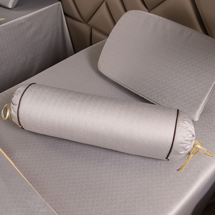 91家纺网 家纺一手货源 找家纺 不打烊家纺 2021新款焕彩尼美容床罩-银杏花开床单款 灰色