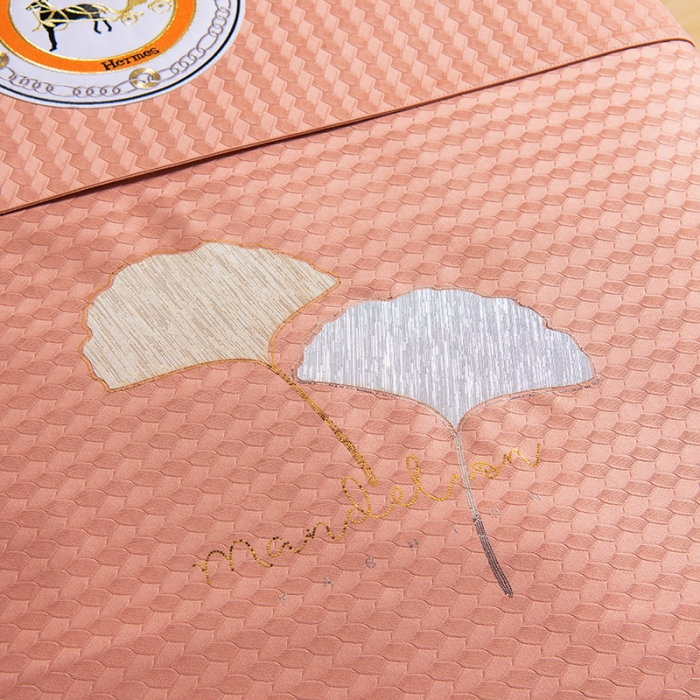 91家纺网 家纺一手货源 找家纺 不打烊家纺 2021新款焕彩尼美容床罩-银杏花开床单款 玉色