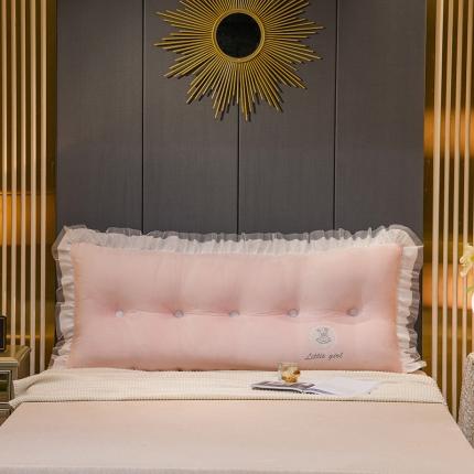 91家纺网 家纺一手货源 找家纺 总一兰水晶绒床头靠垫花边款靠枕榻榻米飘窗抱枕可拆洗-安妮系列