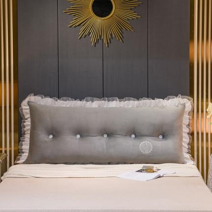 91家纺网 家纺一手货源 找家纺 总一兰水晶绒床头靠垫花边款靠枕榻榻米飘窗抱枕可拆洗-安妮系列