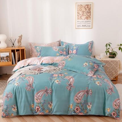 91家纺网 家纺一手货源 找家纺 （总）星期三 2021年10月新款铂金全棉13372四件套（加老板微信有会员价）