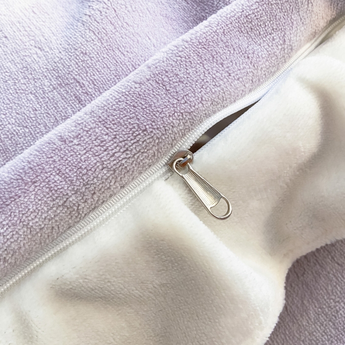 91家纺网 家纺一手货源 找家纺 金爱家2021新款230克毛巾绣牛奶绒花边四件套 小花花-丁香紫