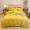 91家纺网 家纺一手货源 找家纺 金爱家2021新款荷叶边立体雕花绒暖绒四件套 金黄