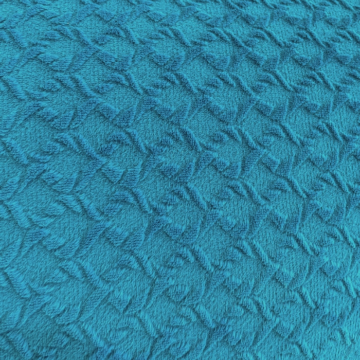 91家纺网 家纺一手货源 找家纺 金爱家2021新款荷叶边立体雕花绒暖绒四件套 蓝色