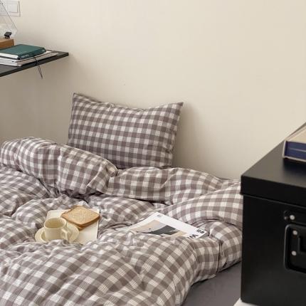 （总）梦享生活家居 2021新款水洗棉色织全棉四件套-晓月格