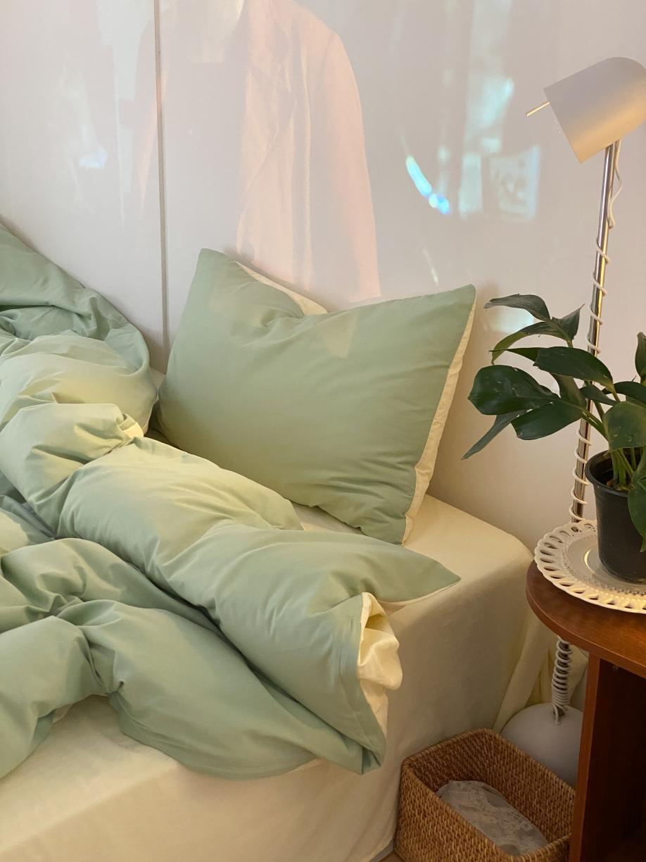 91家纺网 家纺一手货源 找家纺 （总）梦享生活家居 2021新款水洗棉双拼四件套