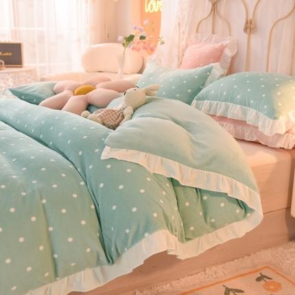 91家纺网 家纺一手货源 找家纺 （总）欧冠家纺 2021新款保暖牛奶绒单被套