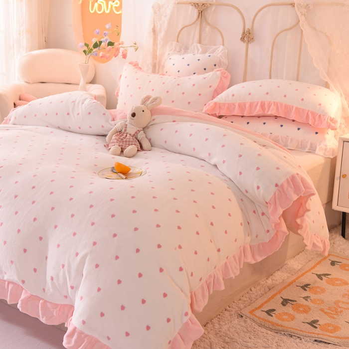 91家纺网 家纺一手货源 找家纺 （总）欧冠家纺 2021新款保暖牛奶绒单被套