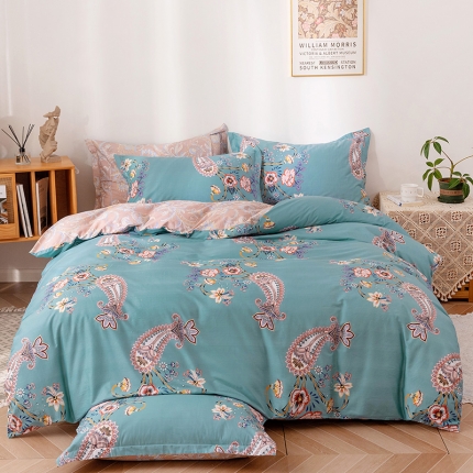 91家纺网 家纺一手货源 找家纺 （总）星期三家纺 2021新款纹样系列全棉13372四件套（加老板微信有会员价）