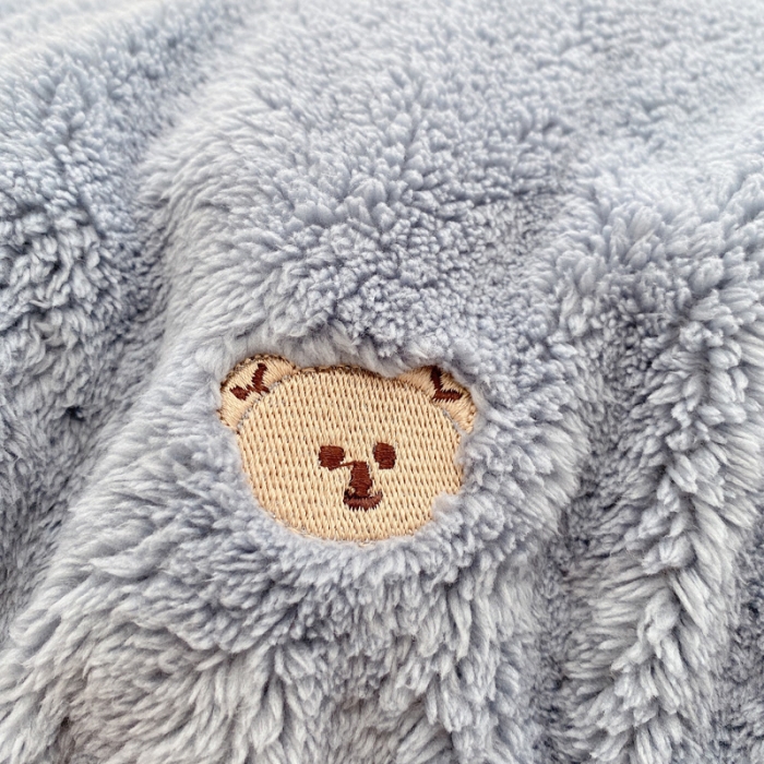 91家纺网 家纺一手货源 找家纺 玛奇朵 2021秋冬新款泰迪绒系列四件套 泰迪-蓝色