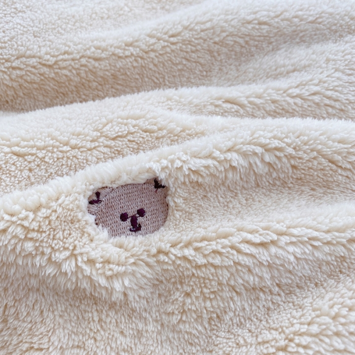 91家纺网 家纺一手货源 找家纺 玛奇朵 2021秋冬新款泰迪绒系列四件套 泰迪-栗色