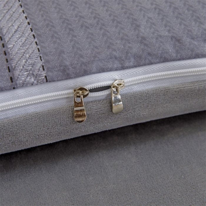 91家纺网 家纺一手货源 找家纺 凌云家纺 2021新款棉加绒床垫套 简约灰