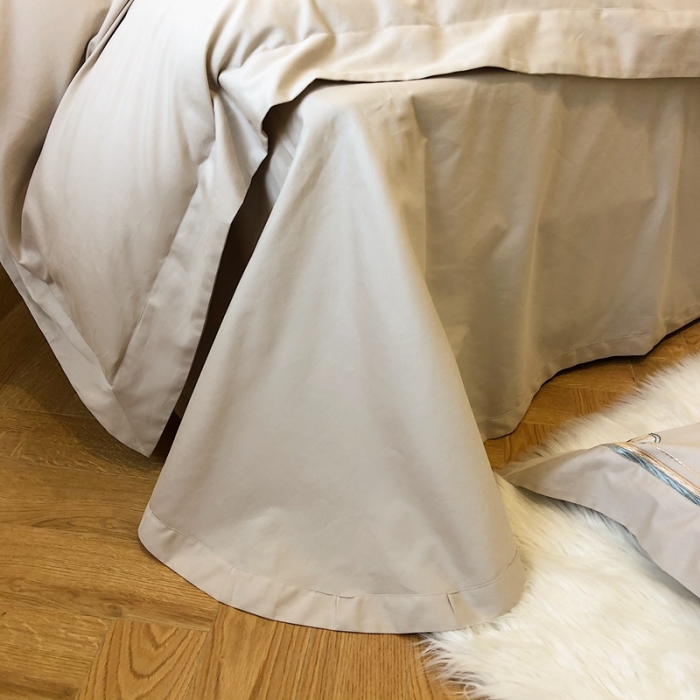 91家纺网 家纺一手货源 找家纺 2021新款进口超柔澳棉磨毛刺绣工艺款四件套恋-柔白