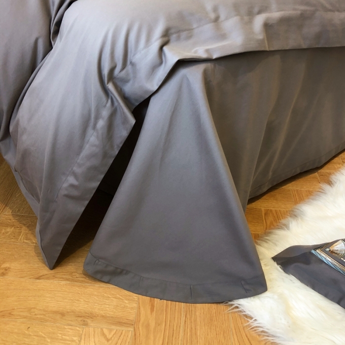 91家纺网 家纺一手货源 找家纺 2021新款进口超柔澳棉磨毛刺绣工艺款四件套恋-深灰