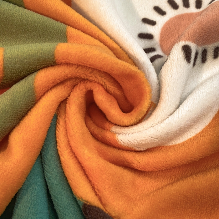 91家纺网 家纺一手货源 找家纺 金爱家 2021新款跑量款牛奶绒四件套 多彩向阳花