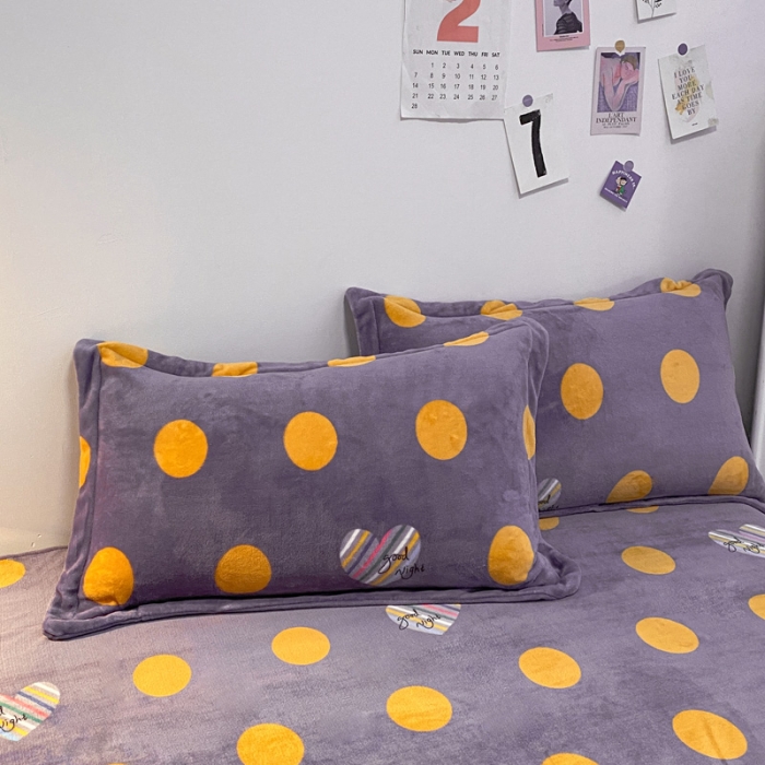 91家纺网 家纺一手货源 找家纺 金爱家 2021新款跑量款牛奶绒四件套 七彩心圆