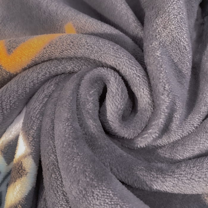 91家纺网 家纺一手货源 找家纺 金爱家 2021新款跑量款牛奶绒四件套 字母-灰