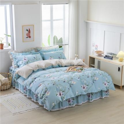 91家纺网 家纺一手货源 找家纺 （总）纽缦 2021新款上下边夹棉四件套