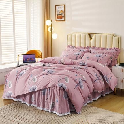 91家纺网 家纺一手货源 找家纺 （总）纽缦 2021新款上下边夹棉四件套