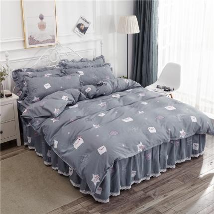 91家纺网 家纺一手货源 找家纺 （总）纽缦 2021新款上下边夹棉四件套