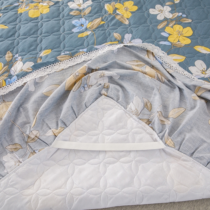 91家纺网 家纺一手货源 找家纺 纽缦 2021新款上下边夹棉四件套 淡香伊人