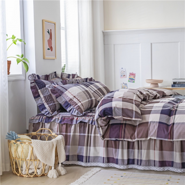 91家纺网 家纺一手货源 找家纺 纽缦 2021新款上下边夹棉四件套 灰色格调